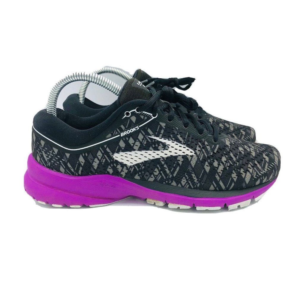 Brooks Women's Black and Purple Running Sneakers